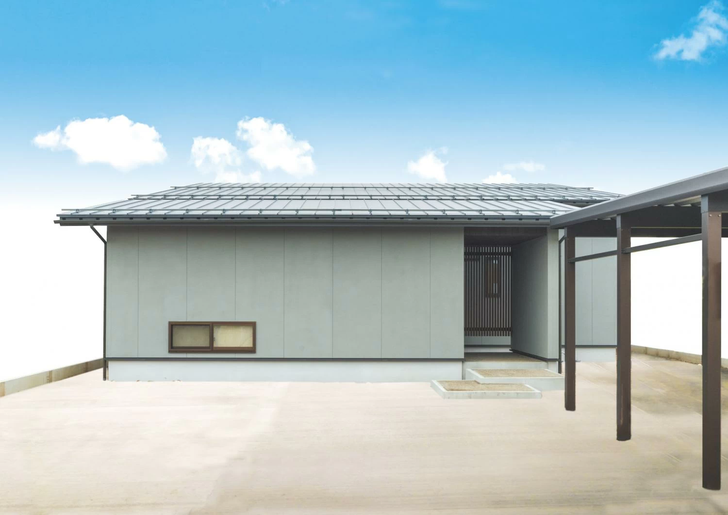 シンプルで落ち着いたファサード