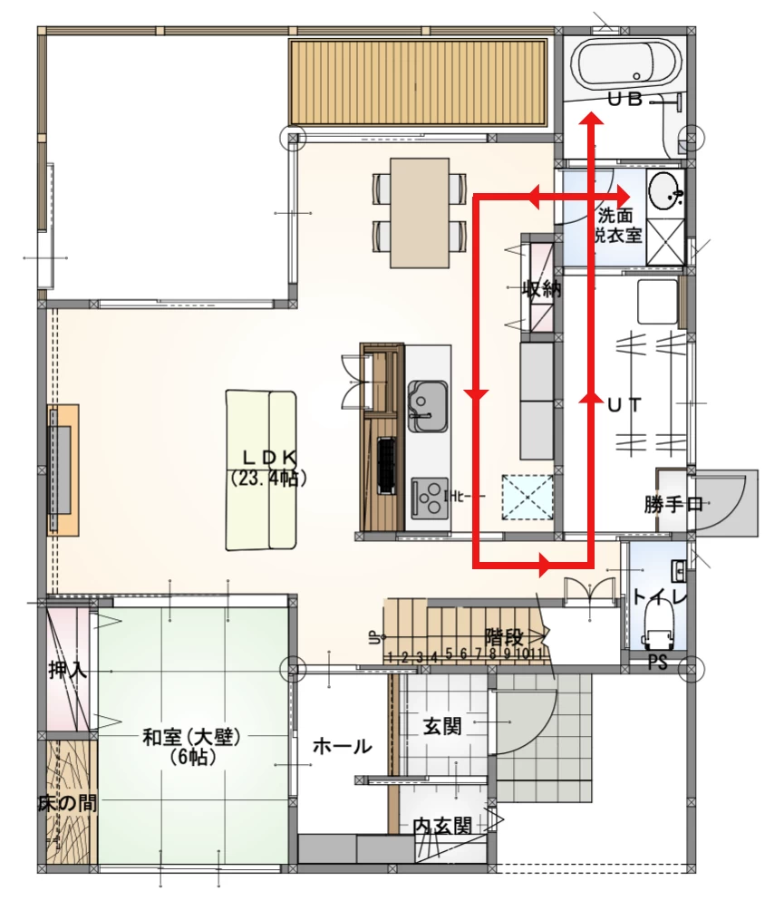 水回りの家事動線の考え方 おすすめ間取り5選を紹介 住宅あるある 富山の注文住宅 セキホーム富山の注文住宅 セキホーム